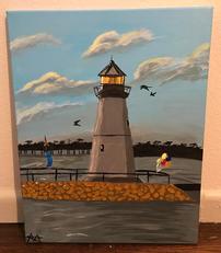 Custom Canvas Rockwall Harbor Painting 202//231